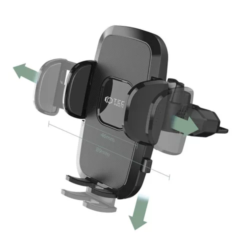 Univerzális CD-lejátszóba illeszhető PDA/GSM autós tartó - Tech-Protect         Universal CD Car Mount V3 - fekete