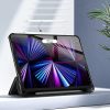 Apple iPad Pro 12.9 (2020/2021/2022) tablet tok (Smart Case) on/off funkcióval, Apple Pencil tartóval - Tech-Protect Hybrid - black (ECO csomagolás)