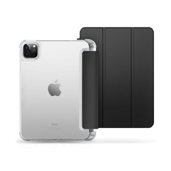 Apple iPad Pro 11 (2020/2021/2022) tablet tok (Smart Case) on/off funkcióval,   Apple Pencil tartóval - Tech-Protect Hybrid - black (ECO csomagolás)