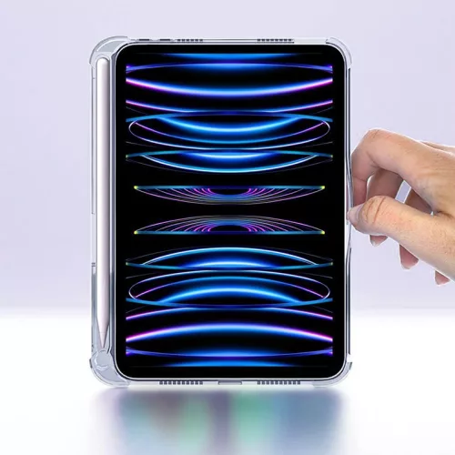 Apple iPad Pro 11 (2020/2021/2022) tablet tok (Smart Case) on/off funkcióval,   Apple Pencil tartóval - Tech-Protect Hybrid - black (ECO csomagolás)