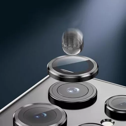 HOFI Camring Pro+ hátsó kameralencse védőüveg - Samsung SM-S911 Galaxy          S23/Galaxy S23+ - fekete
