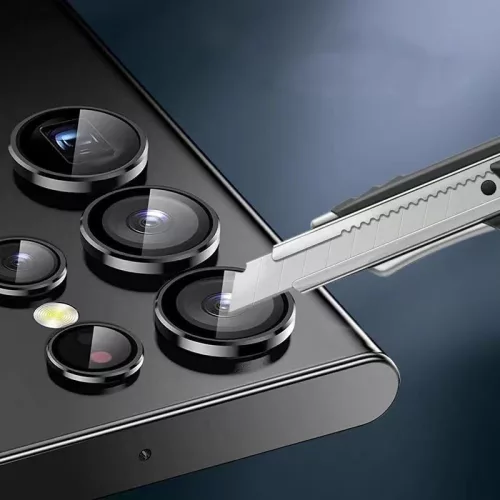 HOFI Camring Pro+ hátsó kameralencse védőüveg - Samsung SM-S911 Galaxy          S23/Galaxy S23+ - fekete