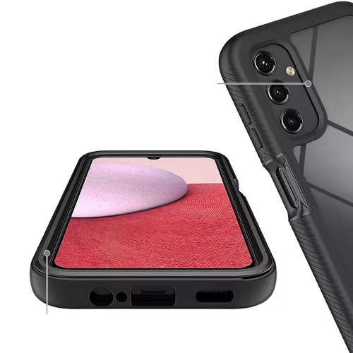 Samsung A145 Galaxy A14 4G/Galaxy A14 5G ütésálló hátlap - Tech-Protect         Defense360 - fekete