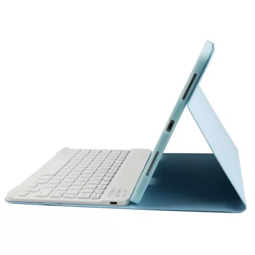 Apple iPad 10.9 (2022)  tablet tok (Smart Case) on/off funkcióval, Apple Pencil tartóval, billentyűzettel - Tech-Protect - blue (ECO csomagolás)