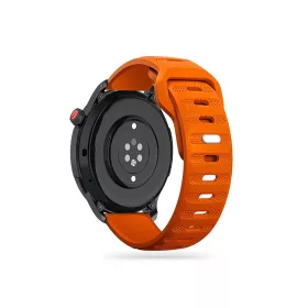   Samsung Galaxy Watch 4 / 5 / 5 Pro / 6 szilikon 20 mm-es sport szíj -           Tech-Protect IconBand Line Watch Band - 40/42/43/44/45/46/47 mm - narancs