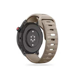   Samsung Galaxy Watch 4 / 5 / 5 Pro / 6 szilikon 20 mm-es sport szíj -           Tech-Protect IconBand Line Watch Band - 40/42/43/44/45/46/47 mm - army sand