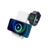 Tech-Protect Qi univerzális vezeték nélküli töltő állomás - 15W - Tech-Protect  A20 3in1 Wireless Charger for Phone + Watch + Earphone - fehér