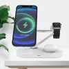 Tech-Protect Qi univerzális vezeték nélküli töltő állomás - 15W - Tech-Protect  A13 3in1 Wireless Charger for Phone + Watch + Earphone - fehér