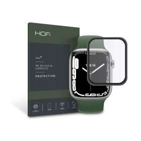   HOFI Hybrid Glass üveg képernyővédő fólia - Apple Watch Series 7/Series 8 (41   mm) - fekete