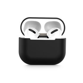   Szilikon védőtok Apple AirPods 3 fülhallgatóhoz - fekete - ECO csomagolás