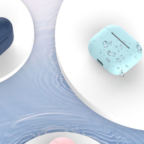 Szilikon védőtok Apple AirPods 3 fülhallgatóhoz - pink - ECO csomagolás