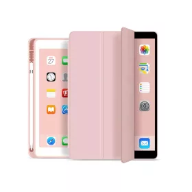   Apple iPad Air 4 (2020)/iPad Air 5 (2022) 10.9 tablet tok (Smart Case) on/off   funkcióval, Apple Pencil tartóval - Tech-Protect - rózsaszín (ECO csomagolás)