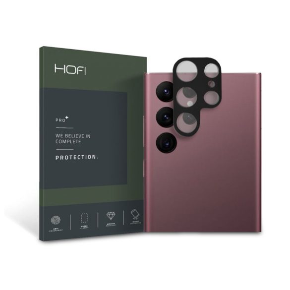 HOFI Pro+ Camera Sytling hátsó kameravédő borító - Samsung S908B Galaxy S22     Ultra 5G - fekete