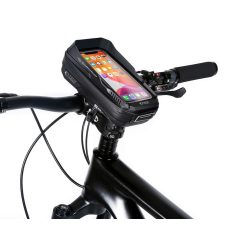   Univerzális kerékpárra szerelhető, por- és cseppálló telefontartó táska -       Tech-Protect XT3 Bike Mount - fekete