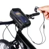 Univerzális kerékpárra szerelhető, por- és cseppálló telefontartó táska -       Tech-Protect XT3 Bike Mount - fekete