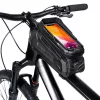 Univerzális kerékpárra szerelhető, por- és cseppálló telefontartó táska -       Tech-Protect XT5 Bike Mount - fekete