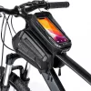 Univerzális kerékpárra szerelhető, por- és cseppálló telefontartó táska -       Tech-Protect XT6 Bike Mount - fekete
