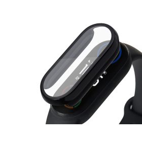   Xiaomi Mi Smart Band 5/Mi Smart Band 6 védőtok beépített edzett üveggel -       DEFENSE 360 - fekete (ECO csomagolás)