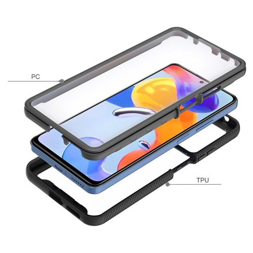Xiaomi Redmi Note 11 Pro/Redmi Note 11 Pro 5G ütésálló hátlap - Tech-Protect    Defense360 - fekete