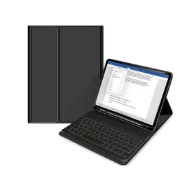   Apple iPad Pro 11 (2020/2021) tablet tok (Smart Case) on/off funkcióval, Apple  Pencil tartóval, billentyűzettel - Tech-Protect - black (ECO csomagolás)
