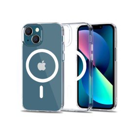   Apple iPhone 13 szilikon hátlap - Tech-Protect Magmat Magsafe - átlátszó