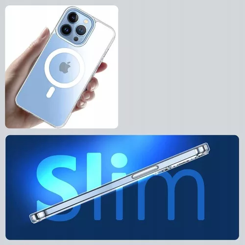 Apple iPhone 13 Pro szilikon hátlap - Tech-Protect Magmat Magsafe - átlátszó