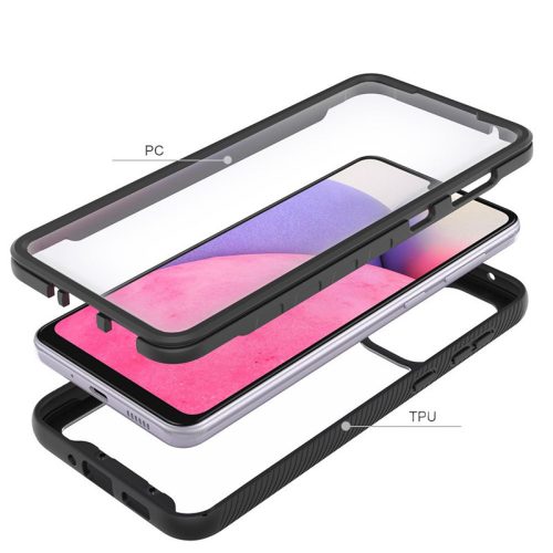 Samsung A336B Galaxy A33 5G ütésálló hátlap - Tech-Protect Defense360 - fekete