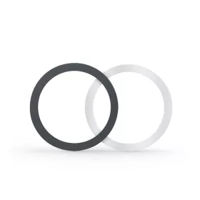   Univerzális mágneses gyűrű MagSafe vezeték nélküli töltőhöz - 2 db/csomag -     fekete/ezüst (ECO csomagolás)