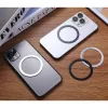 Univerzális mágneses gyűrű MagSafe vezeték nélküli töltőhöz - 2 db/csomag -     fekete/ezüst (ECO csomagolás)