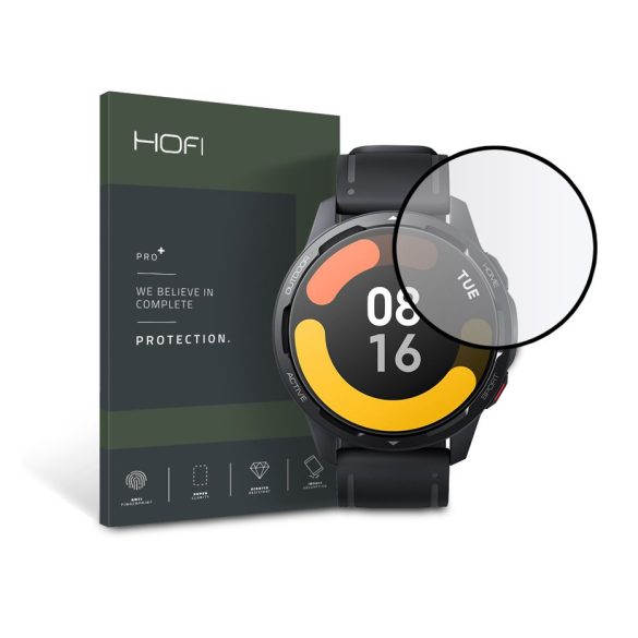 HOFI Hybrid Pro+ Glass üveg képernyővédő fólia - Xiaomi Watch S1 Active - fekete