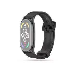   Xiaomi Mi Smart Band 7 aktivitásmérőhöz szilikon csuklópánt - Iconband Pro -    fekete