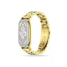   Xiaomi Mi Smart Band 7 aktivitásmérőhöz fém szíj rozsdamentes acélból - arany