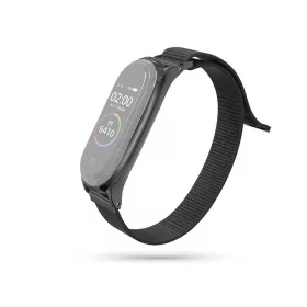   Xiaomi Mi Smart Band 7 aktivitásmérőhöz nylon textil szíj - fekete