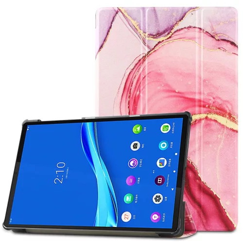 Lenovo Tab M10 10.1 2nd. Gen. TB-X306 tablet tok (Smart Case) on/off funkcióval - Tech-Protect - marble (ECO csomagolás)