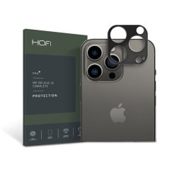   HOFI Metal Camera Sytling hátsó kameravédő borító - Apple iPhone 14 Pro/14 Max -fekete