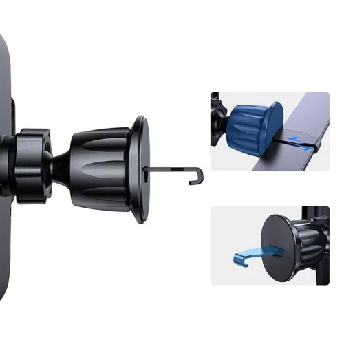 Univerzális szellőzőrácsba illeszthető autós tartó - Tech-Protect V3 Universal  Air Vent Car Mount - fekete