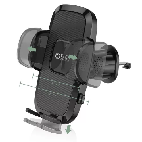 Univerzális szellőzőrácsba illeszthető autós tartó - Tech-Protect V3 Universal  Air Vent Car Mount - fekete