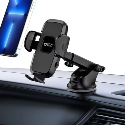 Univerzális műszerfalra/szélvédőre helyezhető PDA/GSM autós tartó - Tech-ProtectUniversal Windshield Dashboard Car Mount V3W-D/B - fekete