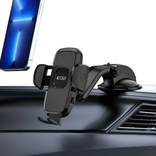 Univerzális műszerfalra helyezhető PDA/GSM autós tartó - Tech-Protect Universal Dashboard Car Mount V3D - fekete