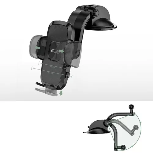 Univerzális műszerfalra helyezhető PDA/GSM autós tartó - Tech-Protect Universal Dashboard Car Mount V3D - fekete
