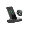 Tech-Protect Qi univerzális vezeték nélküli töltő állomás - 10W - Tech-Protect  A14 3in1 Wireless Charger for Phone + Watch + Earphone - fekete