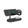Tech-Protect Qi univerzális vezeték nélküli töltő állomás - 10W - Tech-Protect  A14 3in1 Wireless Charger for Phone + Watch + Earphone - fekete