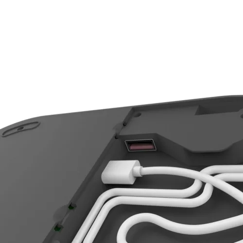 Tech-Protect Qi univerzális vezeték nélküli töltő állomás - 10W - Tech-Protect  A14 3in1 Wireless Charger for Phone + Watch + Earphone - fekete