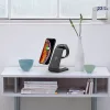 Tech-Protect Qi univerzális vezeték nélküli töltő állomás - Tech-Protect A8 3in1Wireless Charger for Phone + Watch + Earphone - fekete