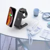 Tech-Protect Qi univerzális vezeték nélküli töltő állomás - Tech-Protect A8 3in1Wireless Charger for Phone + Watch + Earphone - fekete