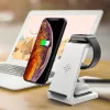 Tech-Protect Qi univerzális vezeték nélküli töltő állomás - Tech-Protect A8 3in1Wireless Charger for Phone + Watch + Earphone - fehér