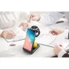 Tech-Protect Qi univerzális vezeték nélküli töltő állomás - Tech-Protect A7     3in1Wireless Charger for Phone + Samsung Galaxy Watch + Earphone - fekete
