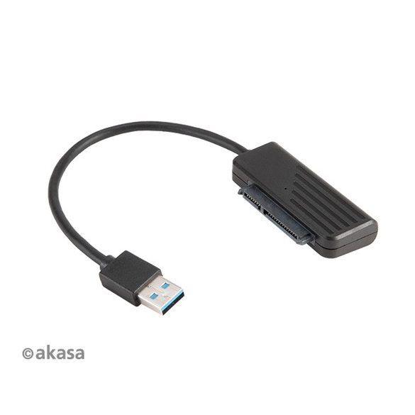 AKASA Akasa USB3.1 kábel 2,5" SATA SSD ÉS HDD adapter - 20cm - AK-AU3-07BK