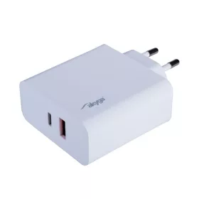   Akyga AK-CH-15  USB-A + USB-CPD 5-20V / max. 3.25A 65W Quick Charge 3.0 hálózati töltő