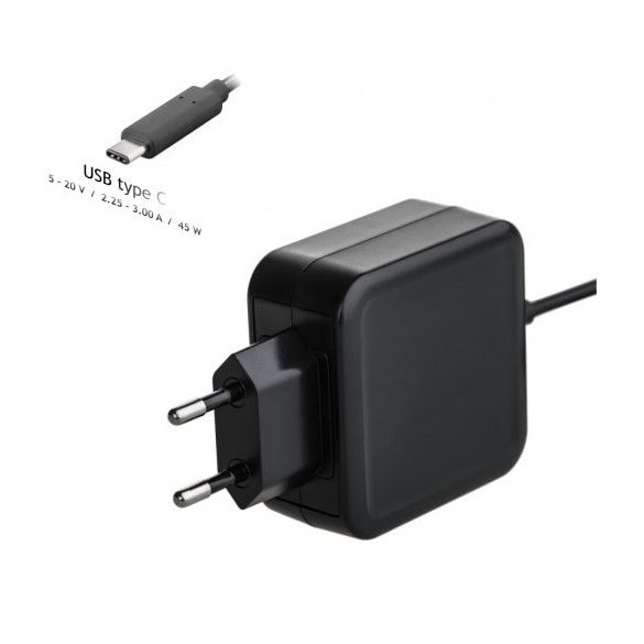 Akyga AK-ND-60 20V/2.25 - 3A 45W USB type C